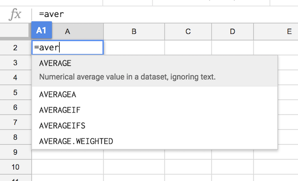 Google Sheets Formulas